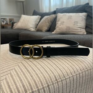 Black Genuine Leather Belt